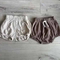 かぼちゃパンツ　ベビー服 パンツ 2点セット