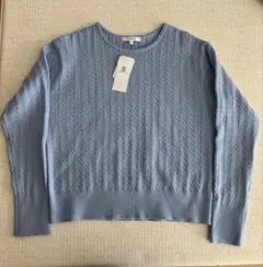 【新品タグ付き】GLOBAL WORK セーター ライトブルー　Sサイズ