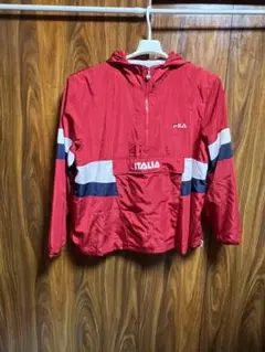 FILA ハーフジップ プルオーバー ジャケット レッド LLのサムネイル