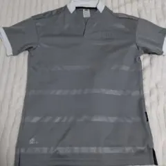 adidas グレー ポロシャツ L