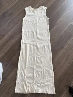 ローリーズファームノースリーブロングニットワンピース