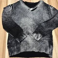 American RAG CIE 煙柄　コンクリート柄　幻覚的　ニット