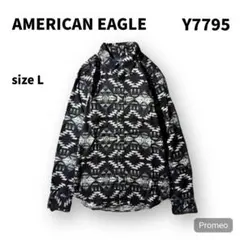 【即購入OK】AMERICAN EAGLE 長袖シャツ　サイズLブラック
