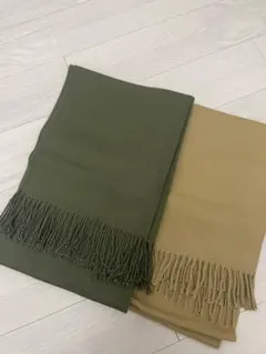 マフラー　ストール　2点セット