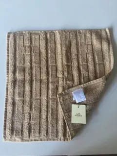 未使用 HERMES セーブル (ベージュ) タオルハンカチ 32㎝×32㎝