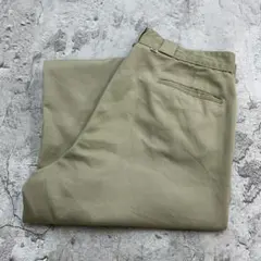 60s　ディッキーズ　ワークパンツ　チビタグ　TALONジップ　古着　カーキ