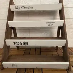 4段 ウッドプランター 木製プランター 多肉植物棚 花壇 - メルカリ