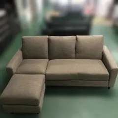 新品ソファー 2人掛け ソファ 収納付き 金属脚付きカウチソファ1850 