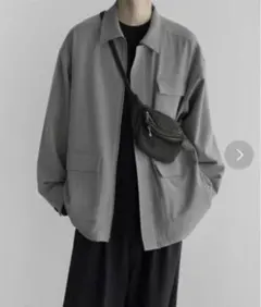 【remer】loose shadow herringbone jacketのサムネイル