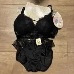 Pure Cherie ブラジャー ショーツ セット ブラック Mのサムネイル