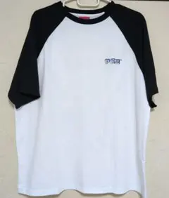 PEZ ラグラン半袖Tシャツ ホワイト ブラック　Мのサムネイル