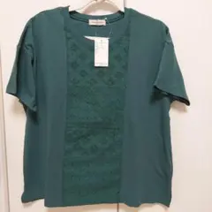 新品□サマンサモスモス　レースパッチワーク半袖カットソーのサムネイル