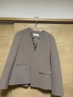 ROPÉ PICNIC ノーカラージャケット 38 ベージュ