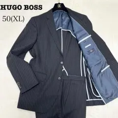 美品　HUGO BOSS ストライプ柄 ビジネススーツ 50(XL) 春夏のサムネイル