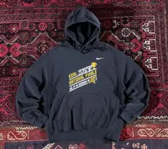 ア*ド様 NIKE ナイキ プリントロゴ プルオーバー パーカー ブラック M