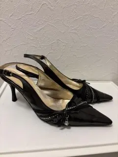 Pince Laffy ビジュー付きスリングバックパンプス