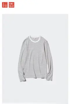 ユニクロ ソフトリブボーダークルーネックＴ