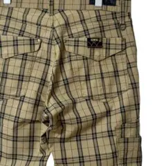 XLサイズ★EDWIN GOLF★チェックカーゴパンツ ベージュ B-1083のサムネイル