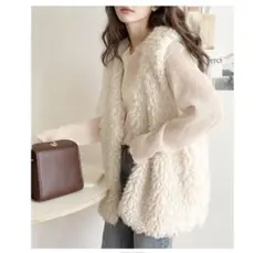 classicalelf ファーベスト アイボリー サイズM