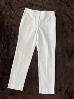 PLST プラステ　リネンブレンドスティックパンツ　白　Sサイズ
