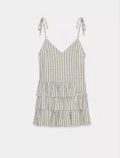 ZARA ザラ 格子柄フリルミニワンピース キャミソール