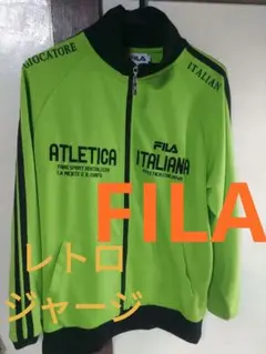 FILA ジャージ上下 ブラック×ゴールド刺繍 - メルカリ