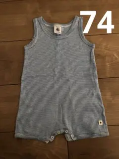 プチバトー　ロンパース　タンクトップ　ボディスーツ　74 70 80