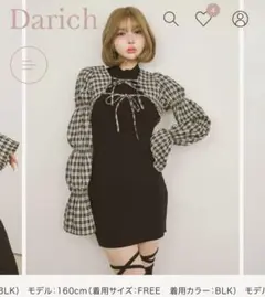 Darich シャーリングボレロミニワンピース　FＬ　試着のみ未使用