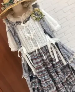 PINKHOUSE 綿ローン ピコフリル エプロン - メルカリ