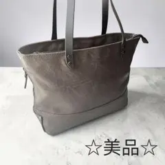 MOUSTACHEトートバッグ(S) 合皮×イタリアンヌメ牛革 VYE-4806のサムネイル