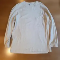 UNIQLO U クルーネック長袖Tシャツ XXL アイボリー キナリのサムネイル