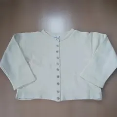アニエスベークリーム色 長袖カーディガン