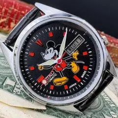 【レトロな雰囲気】セイコー SEIKO メンズ腕時計 自動巻き ミッキー