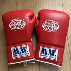 MARTIAL WORLD ボクシンググローブ 10 OZ レッド