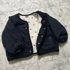 petit main ジャケット 100cm ネイビー　ジャンパー　上着　キルト