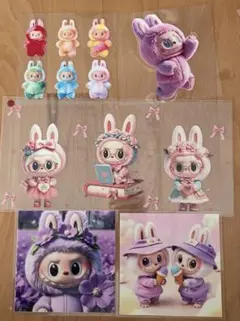 ①ラブブ♡シール5枚セット