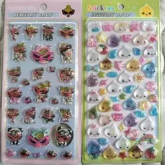 【セール品】ヒスミニ　しずくちゃん　ジュエリードロップシール　２枚セット
