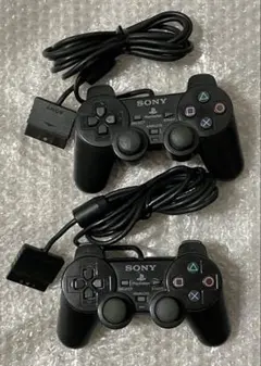動作確認済 プレステ2 SONY 純正 コントローラー 2個セット PS2