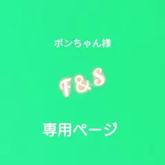 ポンちゃん様専用ページです