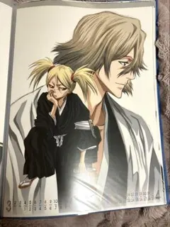 日番谷 檜佐木 乱菊 吉良 白哉 BLEACH アニメカレンダー A2サイズ