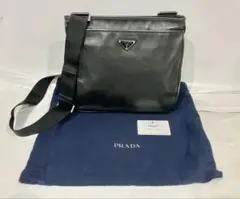 PRADA プラダ　レザーショルダーバッグ　ロゴ金具　VA1034
