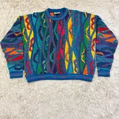 クージー　COOGI (Ｓ) 3Dニット　セーター　マルチカラー　カラフル　立体のサムネイル