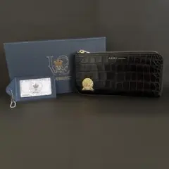 ADMJ クロコ型押しウォレットBLACKのサムネイル