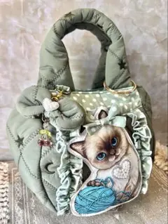 ゆ*ら様 コヤンイサムチョン　新柄　ぷっくりふわふわまん丸バッグ　両面デザイン