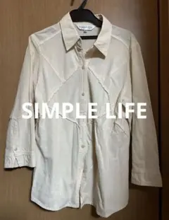 レナウン シンプルライフ シャツ ベージュ