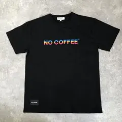 未使用級　NO COFFE 半袖Tシャツ　ロゴ　L ブラック　マルチカラーロゴのサムネイル