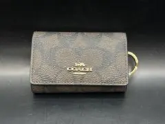 成*摩様 美品 COACH ブラウンレザー キーケース