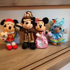 ディズニー　ストラップ　マスコット ミッキー　ミニーマウス 4体セット
