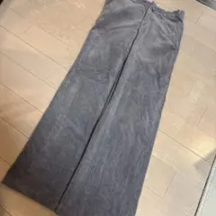 【希少】 US古着 コーデュロイパンツ　微フレア　グレー