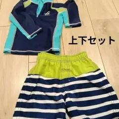 ラッシュガード　水着　上下セット　パンツ　男の子 90　WAVE